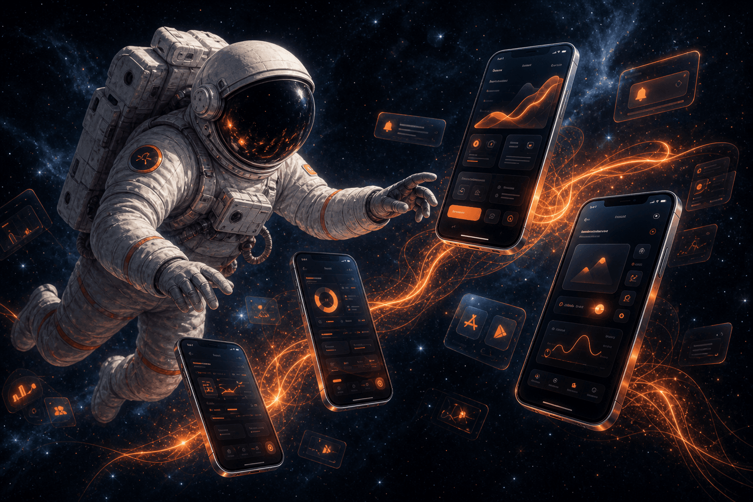 Mobil uygulama geliştirme — iOS ve Android uygulama arayüzü — Jettfy